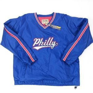 Philadelphia Phillies Vintage Steve and Barry's Jacket XL MLB Pullover NWT